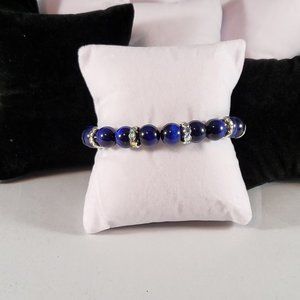 Green Jade Bracelet, Size 6, Made by Natalie Queen Creations,